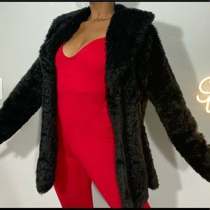 Black Faux Fur Jacket